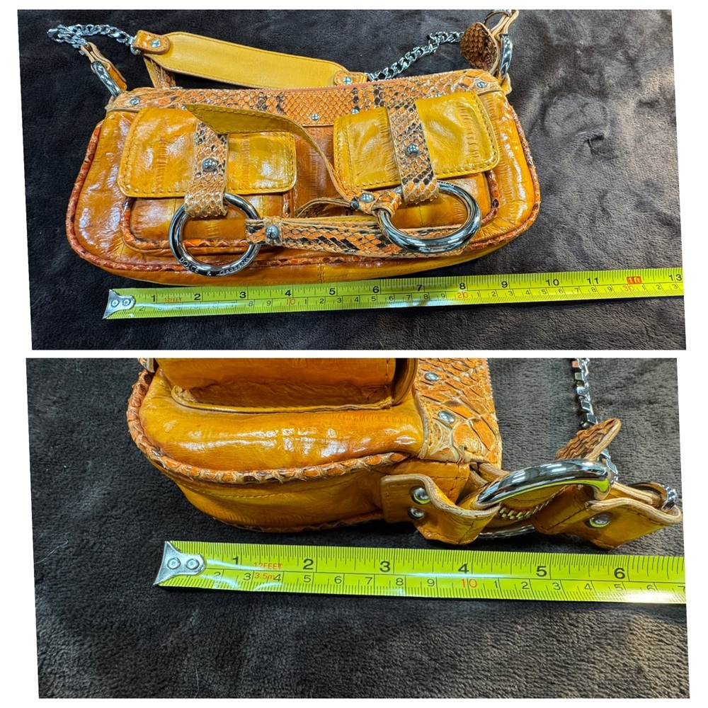 Authentic Dolce and Gabbana Python/Eel/Leather cr… - image 12